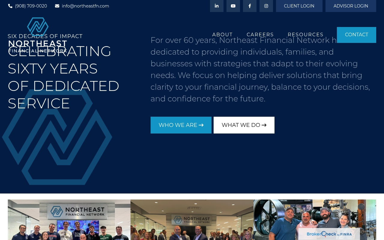 Northeast Financial Group website screenshot