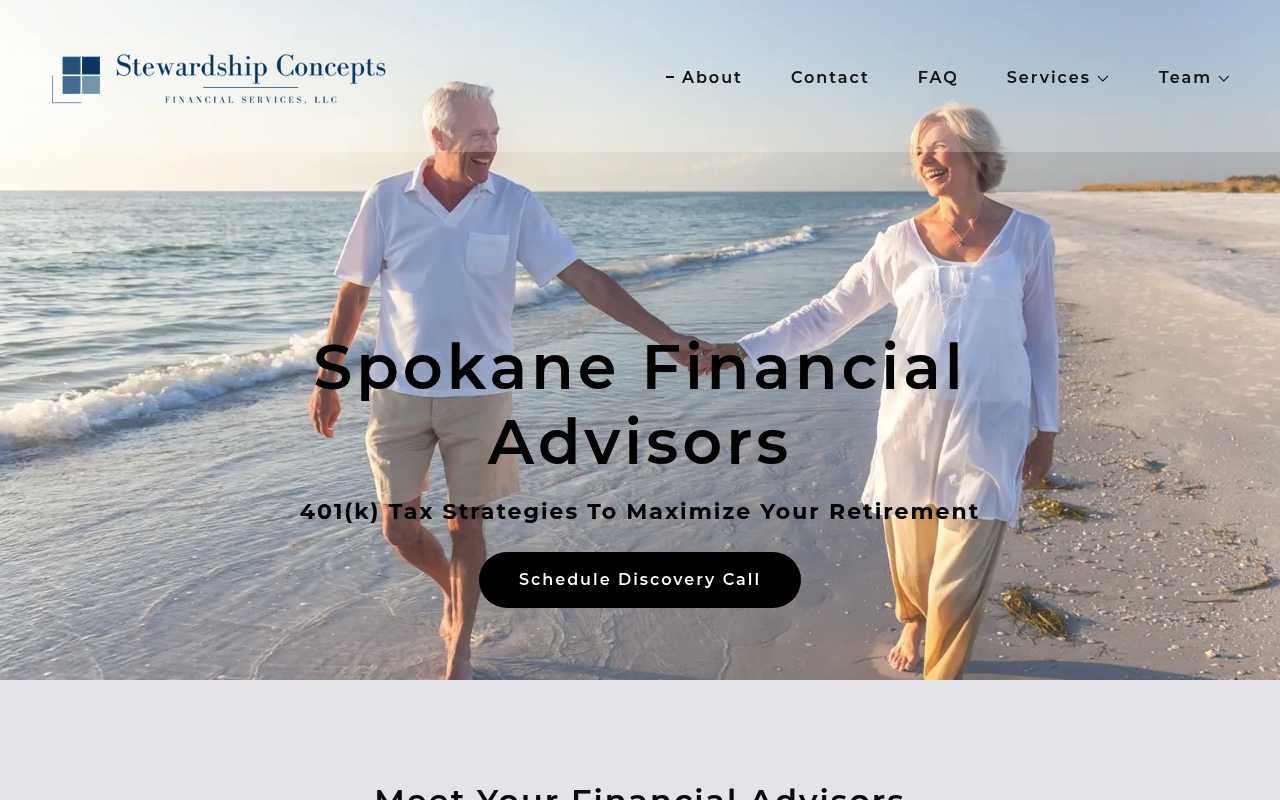 Stewardship Concepts Financial website screenshot